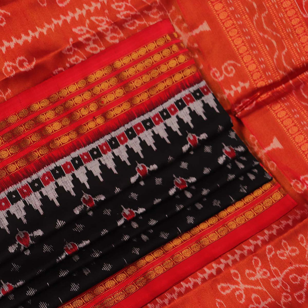 Sambalpuri Handloom Silk Saree - Luxurious Pata