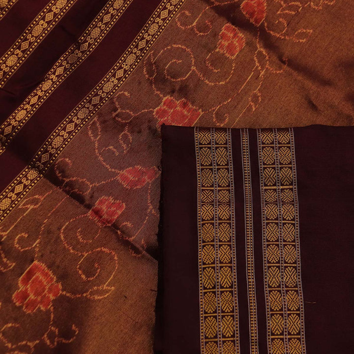 Handloom Sambalpuri Tissue Silk Saree