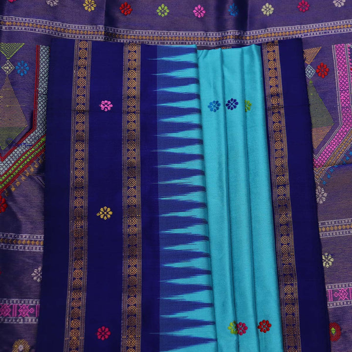 Handloom Sambalpuri Tissue Silk Saree