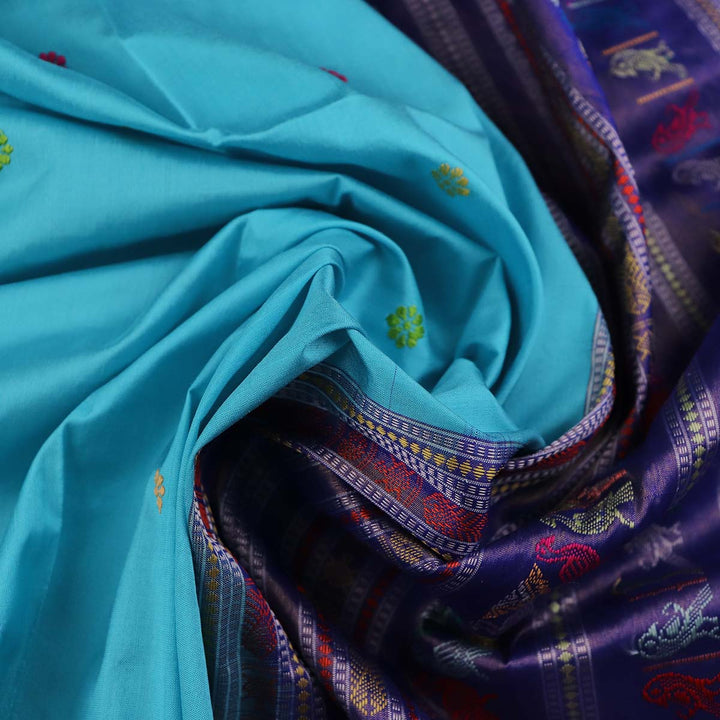 Handloom Sambalpuri Tissue Silk Saree