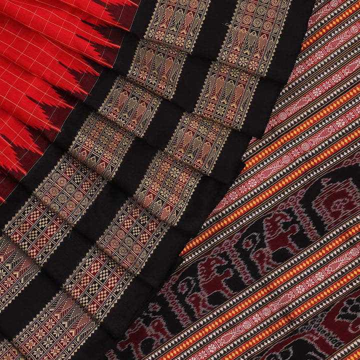 Sambalpuri Handloom Silk Saree - Luxurious Pata