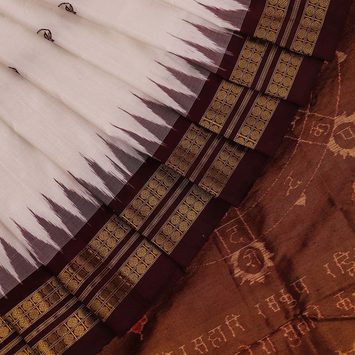 Handloom Sambalpuri Tissue Silk Saree