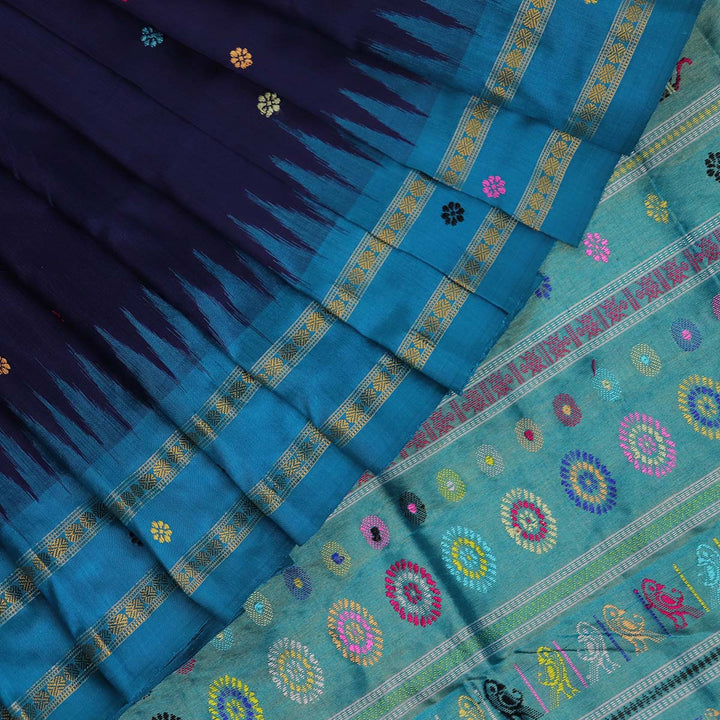 Handloom Sambalpuri Tissue Silk Saree