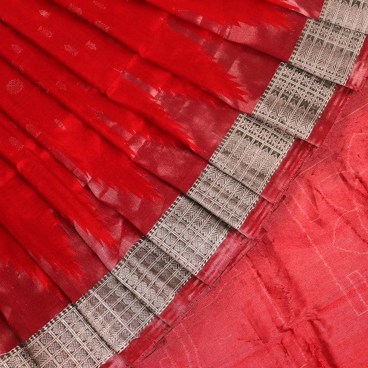 Handloom Sambalpuri Tissue Silk Saree