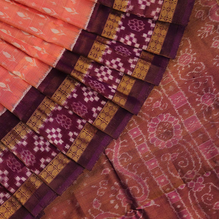 Handloom Sambalpuri Tissue Silk Saree