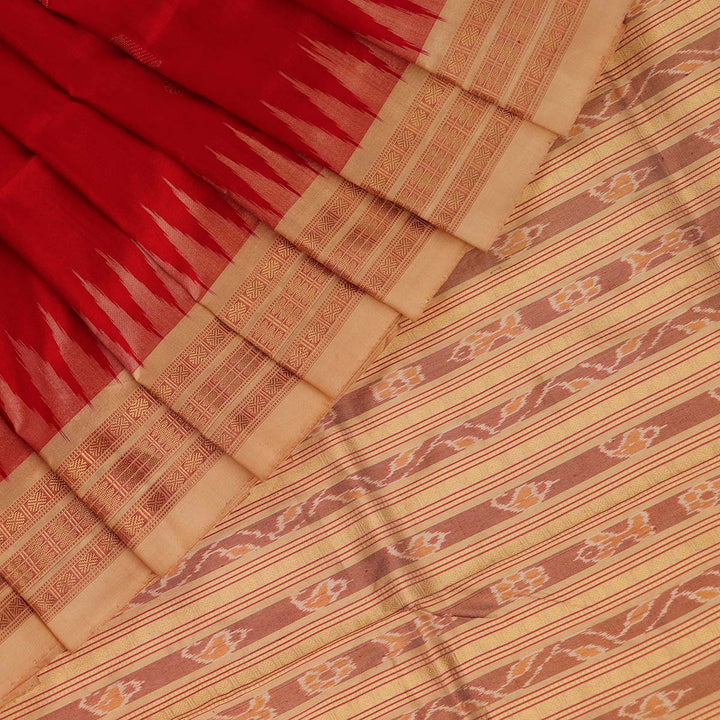 Handloom Sambalpuri Tissue Silk Saree