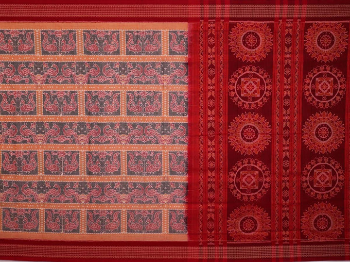 Handloom Sambalpuri Cotton Ikkat  Saree