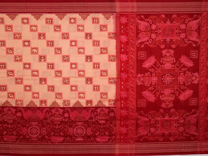 Handloom Sambalpuri Cotton Ikkat  Saree