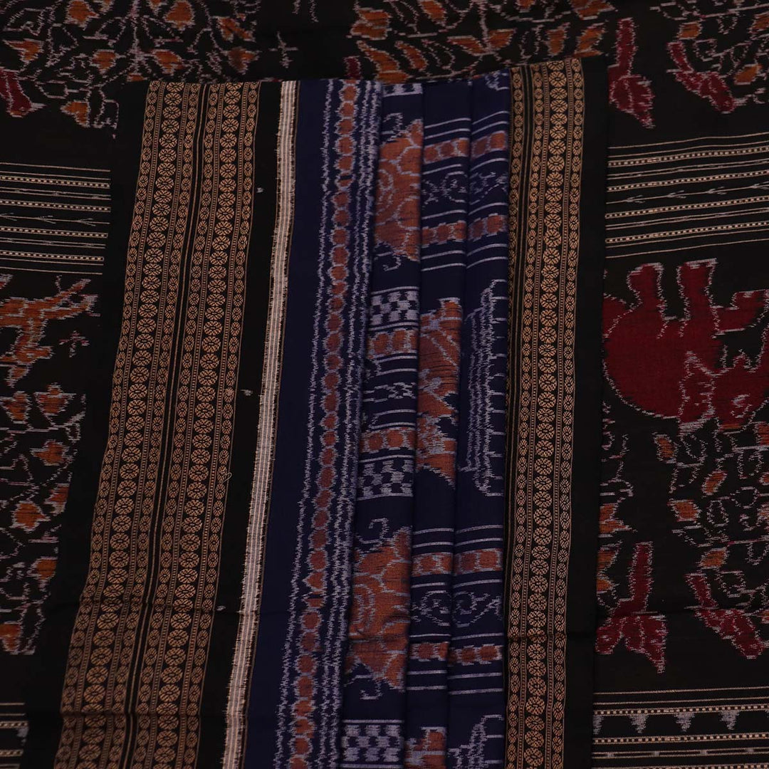 Handloom Sambalpuri Cotton Ikkat  Saree