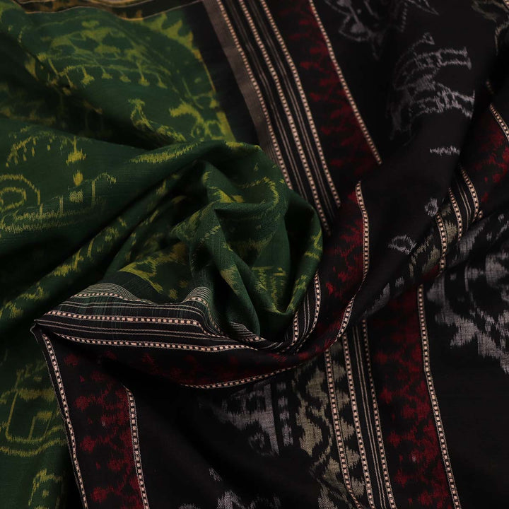 Handloom Sambalpuri Cotton Ikkat  Saree