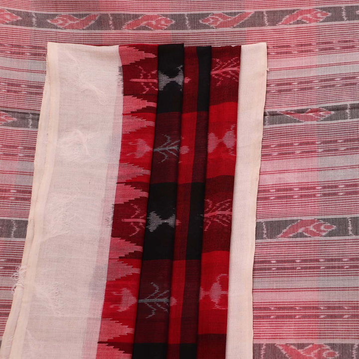 Handloom Sambalpuri Cotton Ikkat  Saree