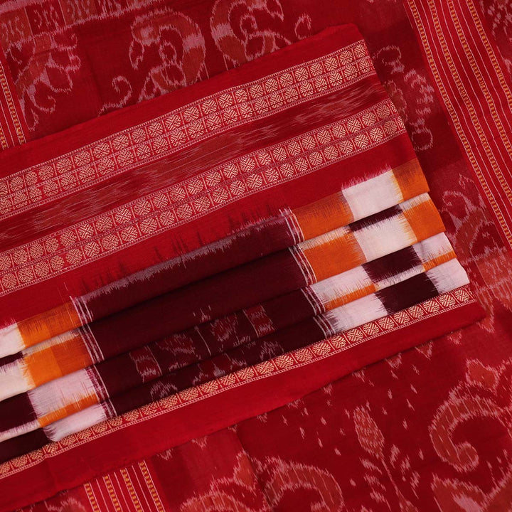 Handloom Sambalpuri Cotton Ikkat  Saree