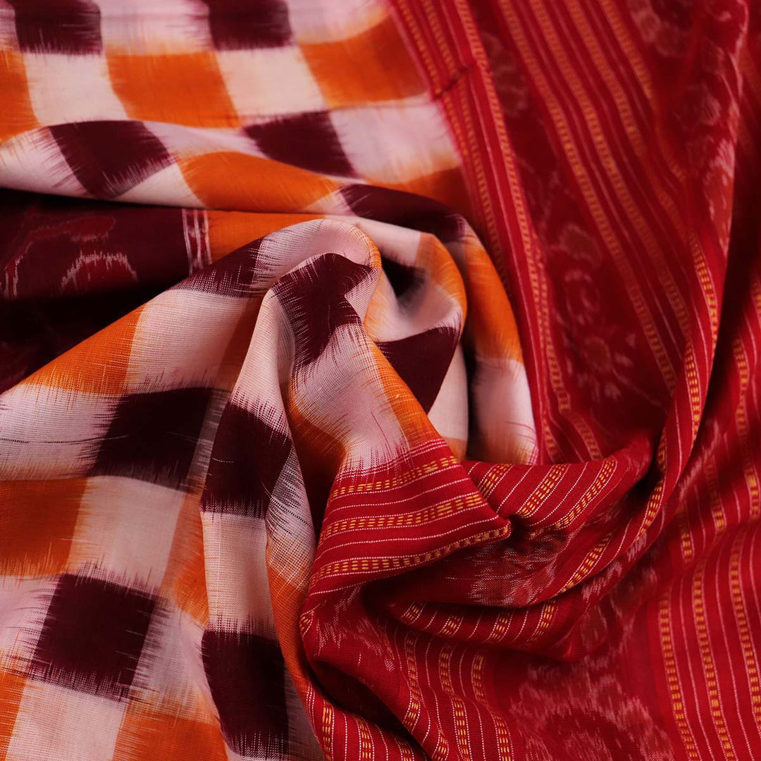 Handloom Sambalpuri Cotton Ikkat  Saree