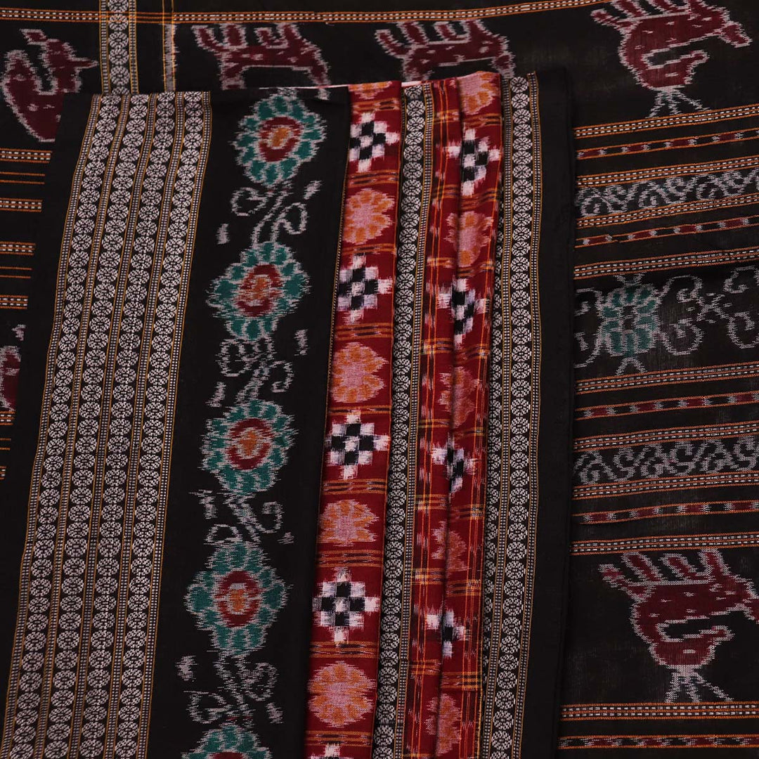 Handloom Sambalpuri Cotton Ikkat  Saree