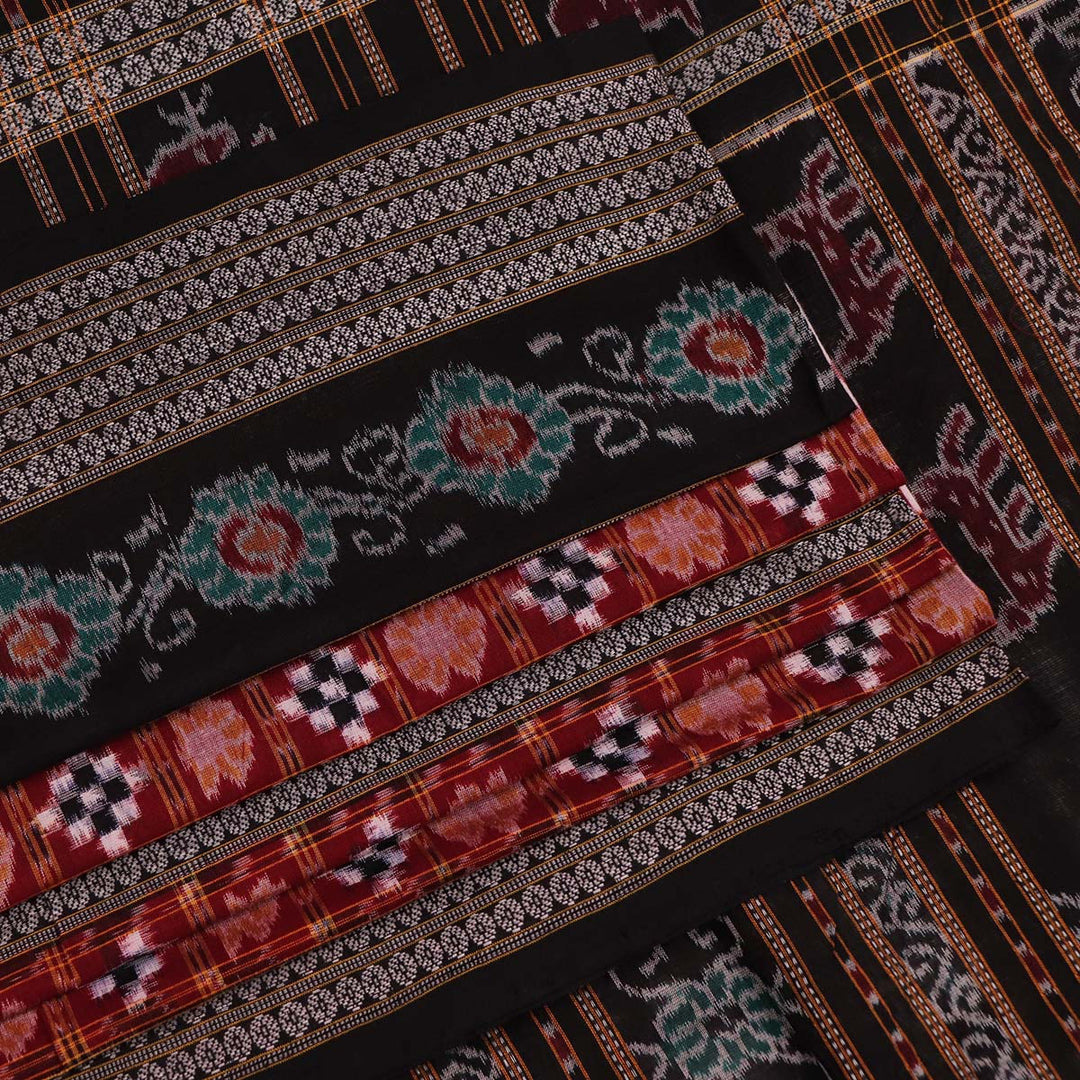 Handloom Sambalpuri Cotton Ikkat  Saree