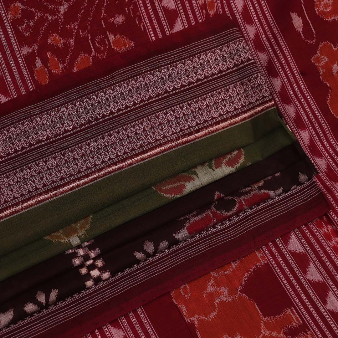 Handloom Sambalpuri Cotton Ikkat  Saree
