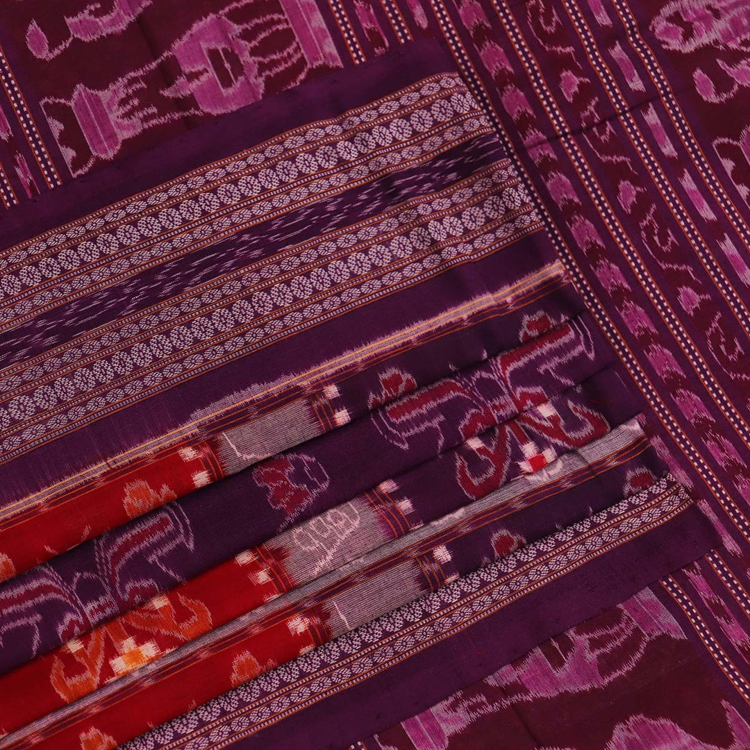 Handloom Sambalpuri Cotton Ikkat  Saree