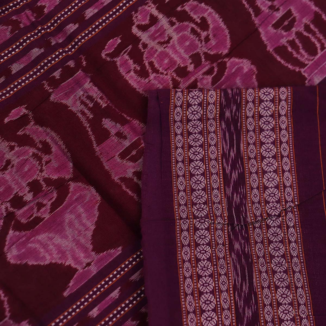 Handloom Sambalpuri Cotton Ikkat  Saree