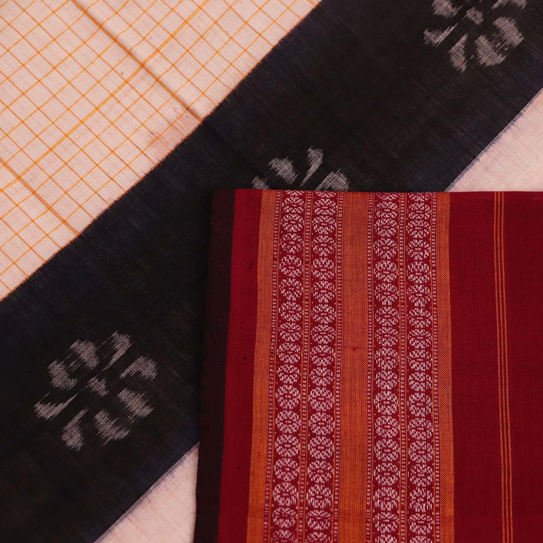 Handloom Sambalpuri Cotton Ikkat  Saree