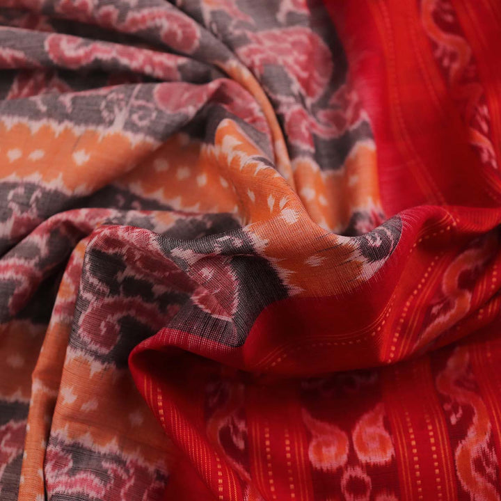 Handloom Sambalpuri Cotton Ikkat  Saree