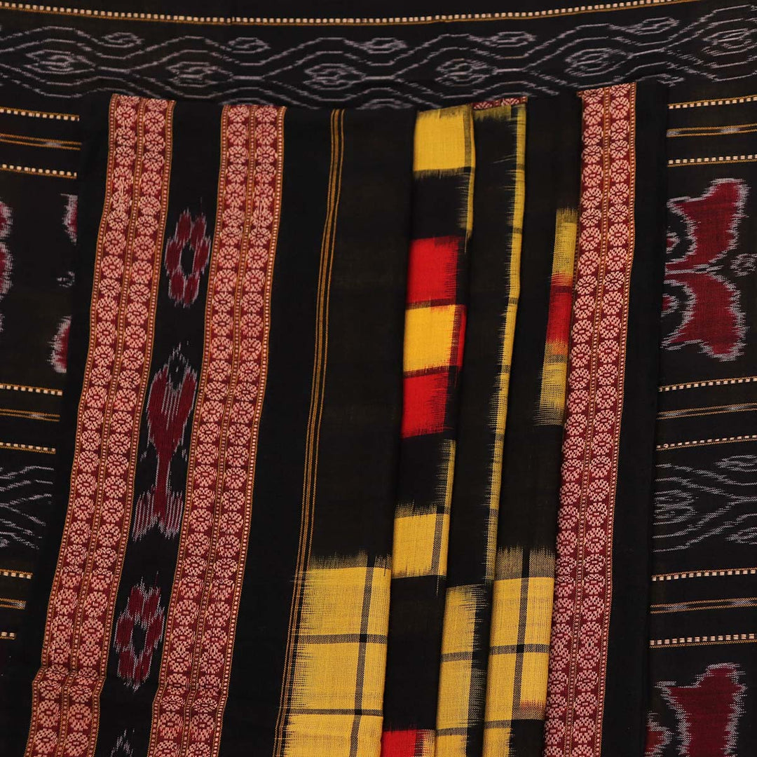 Handloom Sambalpuri Cotton Ikkat  Saree