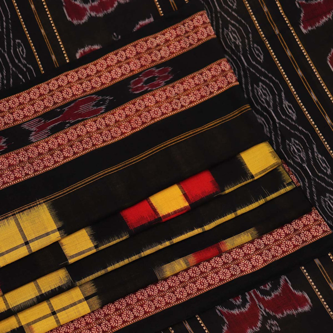 Handloom Sambalpuri Cotton Ikkat  Saree