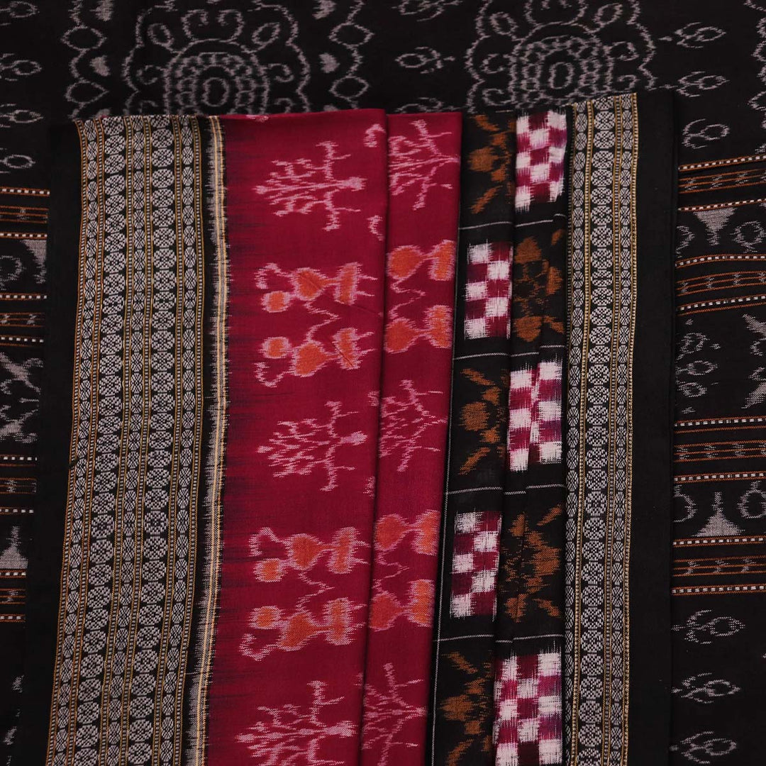 Handloom Sambalpuri Cotton Ikkat  Saree