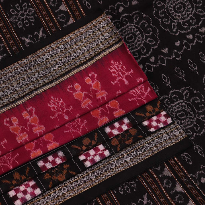 Handloom Sambalpuri Cotton Ikkat  Saree