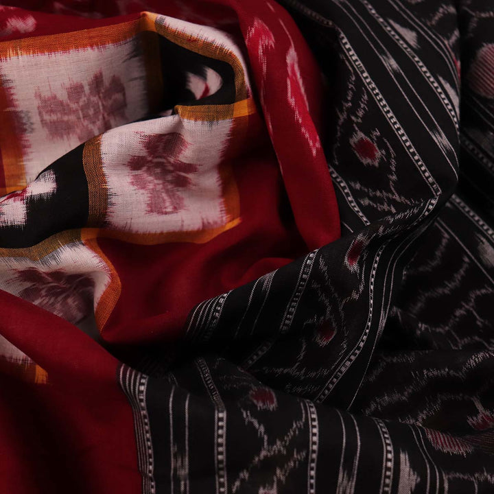 Handloom Sambalpuri Cotton Ikkat  Saree