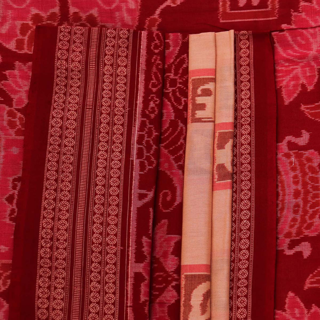 Handloom Sambalpuri Cotton Ikkat  Saree