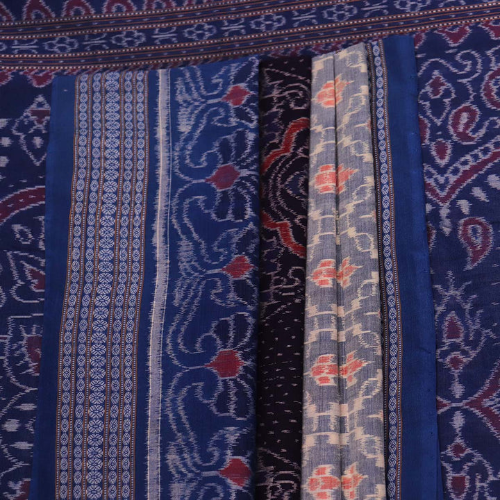 Handloom Sambalpuri Cotton Ikkat  Saree