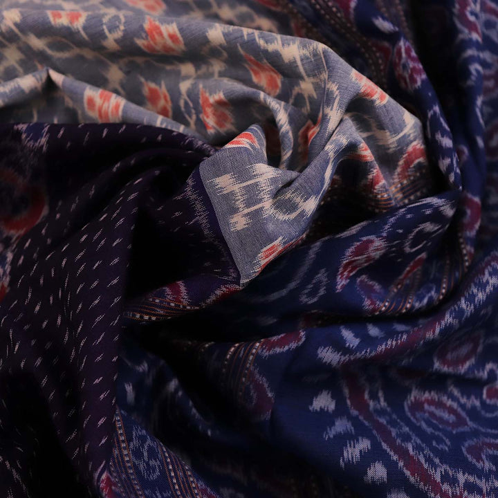 Handloom Sambalpuri Cotton Ikkat  Saree