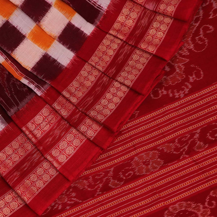 Handloom Sambalpuri Cotton Ikkat  Saree