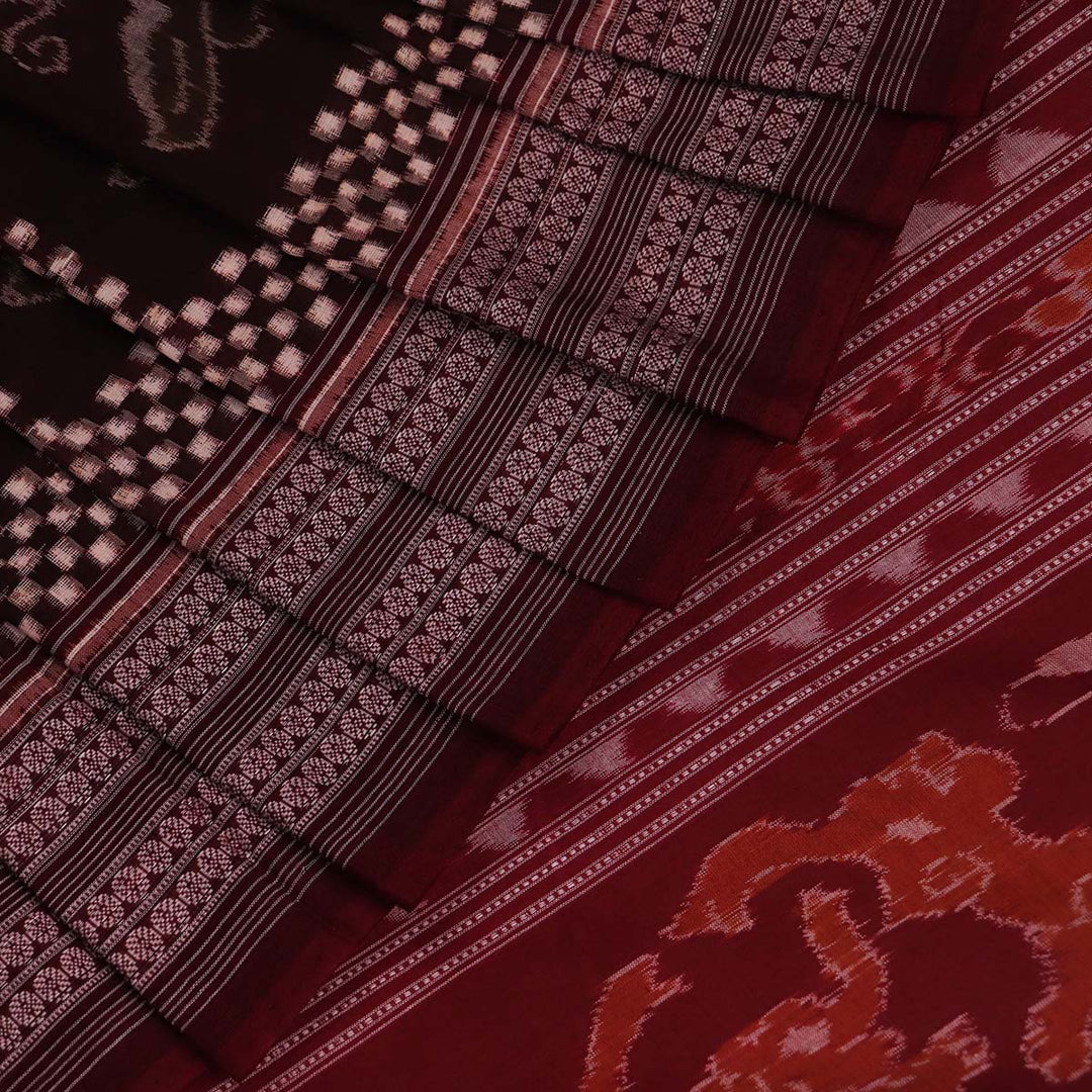 Handloom Sambalpuri Cotton Ikkat  Saree