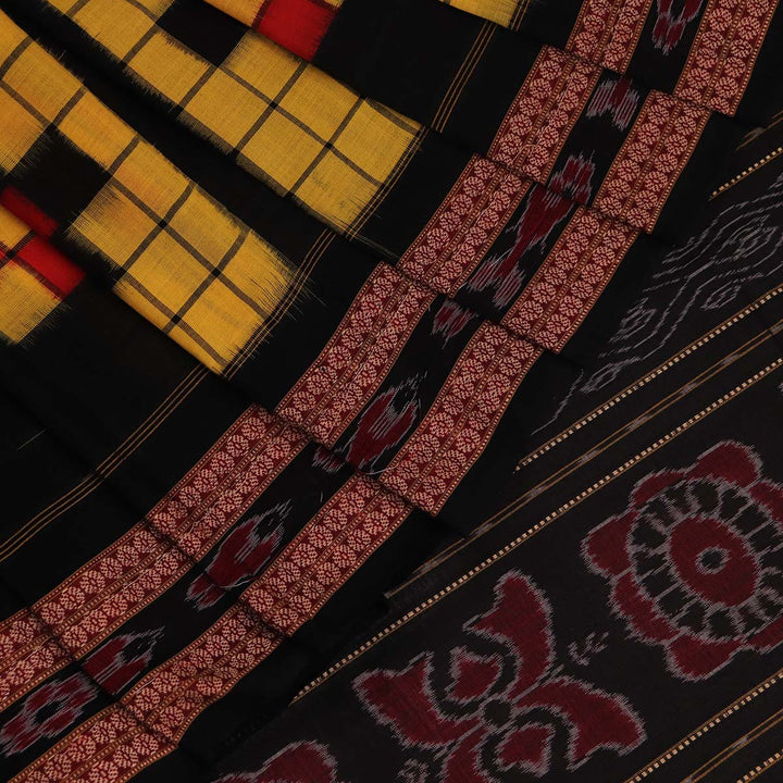 Handloom Sambalpuri Cotton Ikkat  Saree