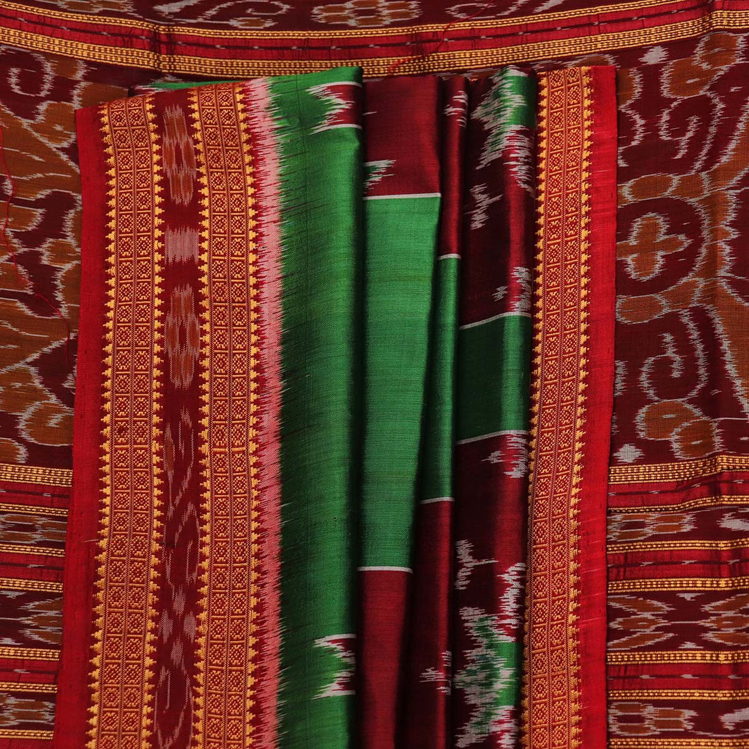 Sambalpuri Handloom Silk Saree - Luxurious Pata