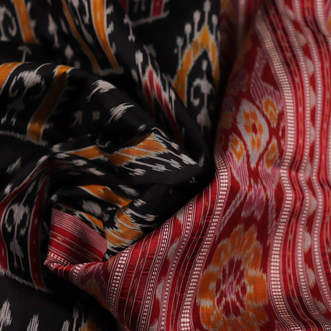 Sambalpuri Handloom Silk Saree - Luxurious Pata