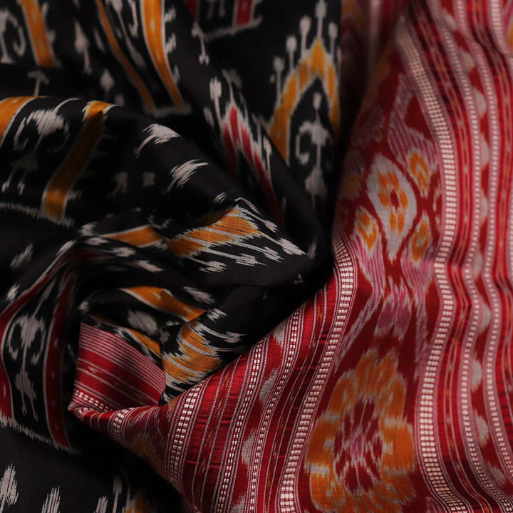 Sambalpuri Handloom Silk Saree - Luxurious Pata