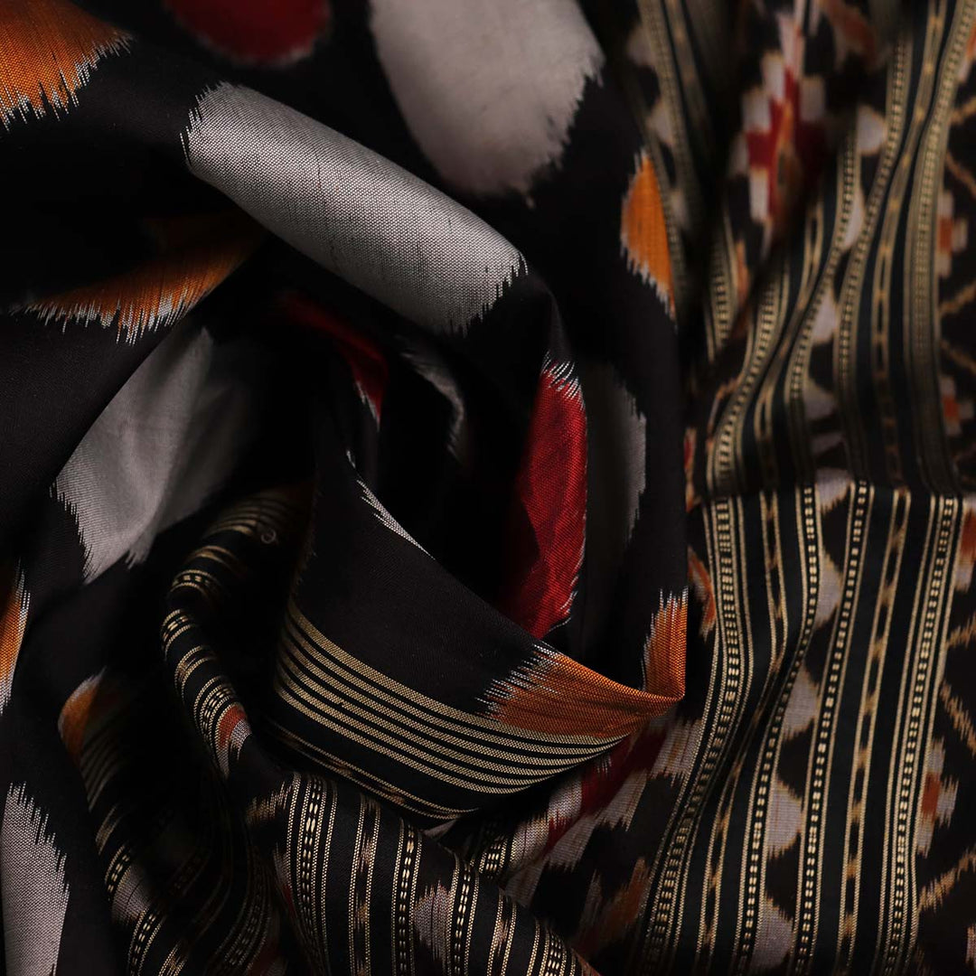Sambalpuri Handloom Silk Saree - Luxurious Pata