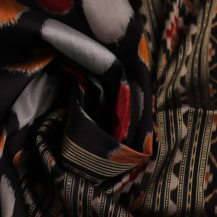 Sambalpuri Handloom Silk Saree - Luxurious Pata