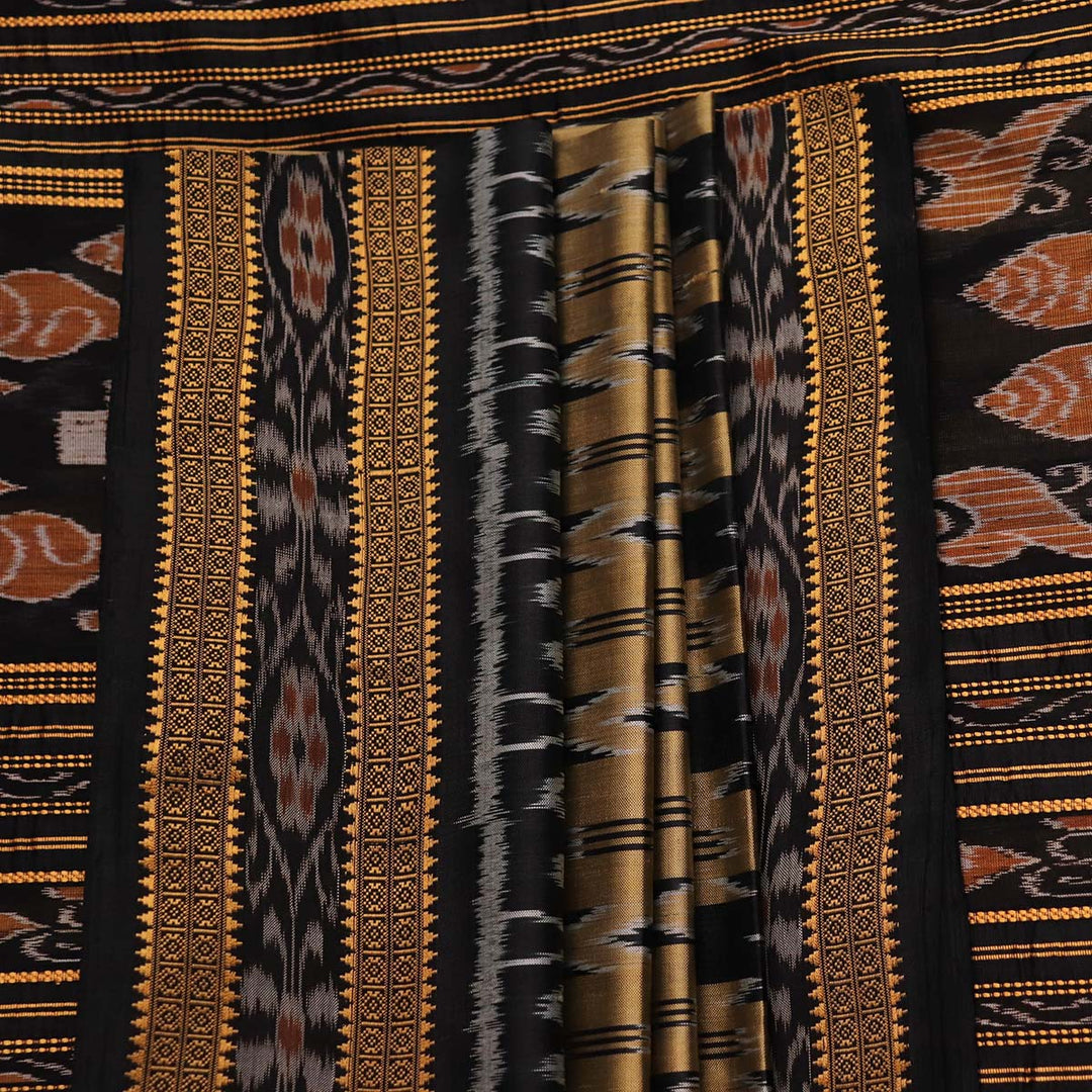 Sambalpuri Handloom Silk Saree - Luxurious Pata