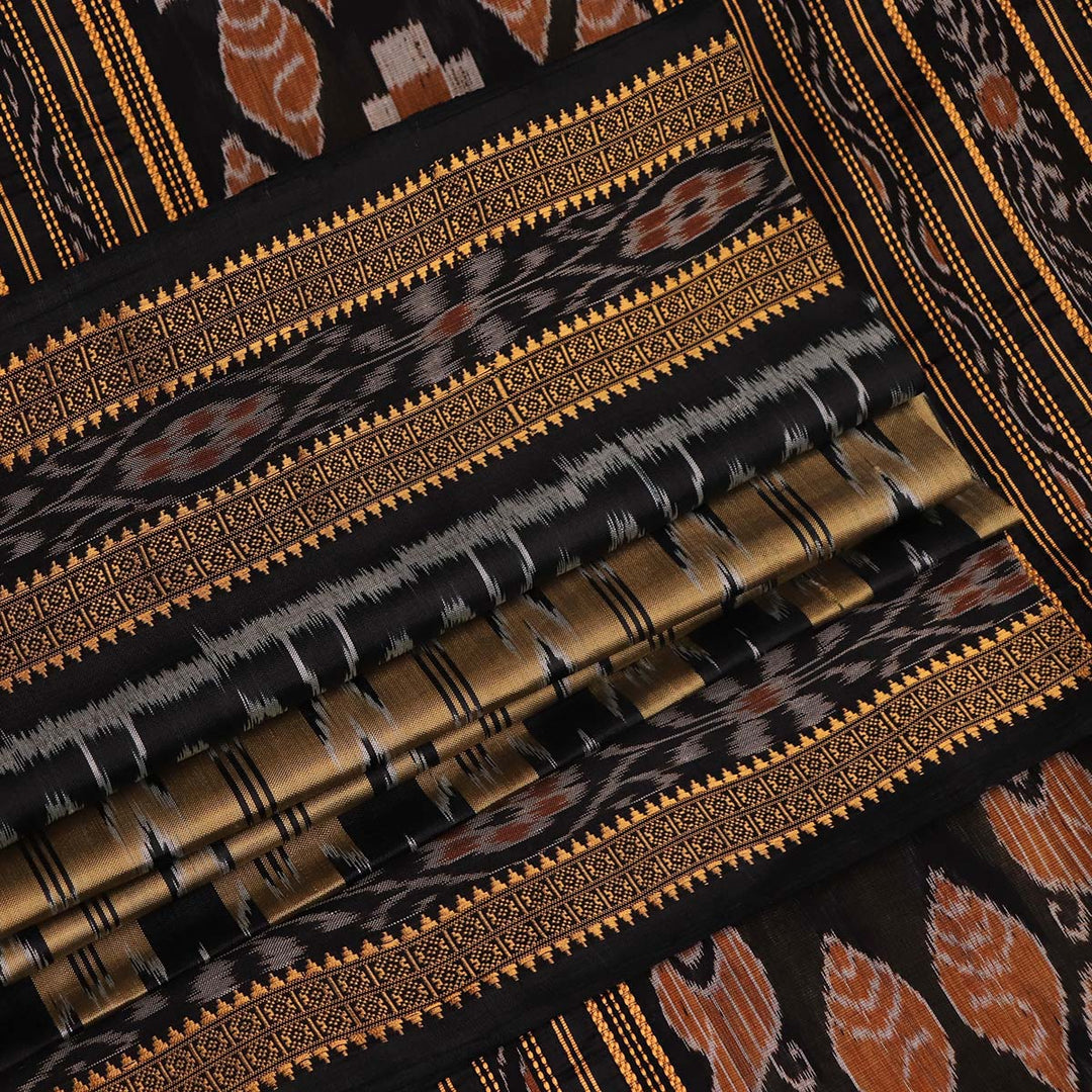 Sambalpuri Handloom Silk Saree - Luxurious Pata