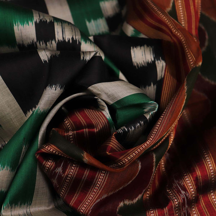 Sambalpuri Handloom Silk Saree - Luxurious Pata