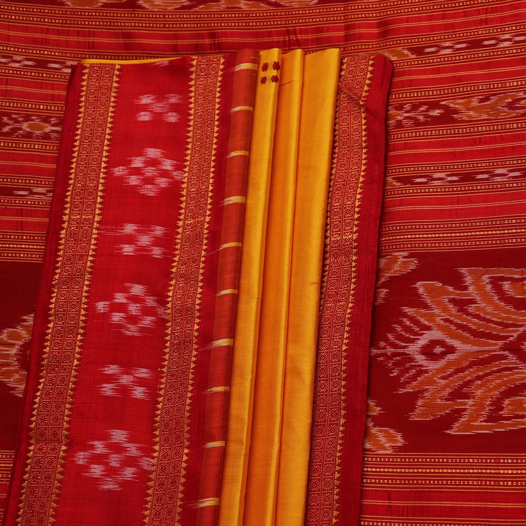 Sambalpuri Handloom Silk Saree - Luxurious Pata