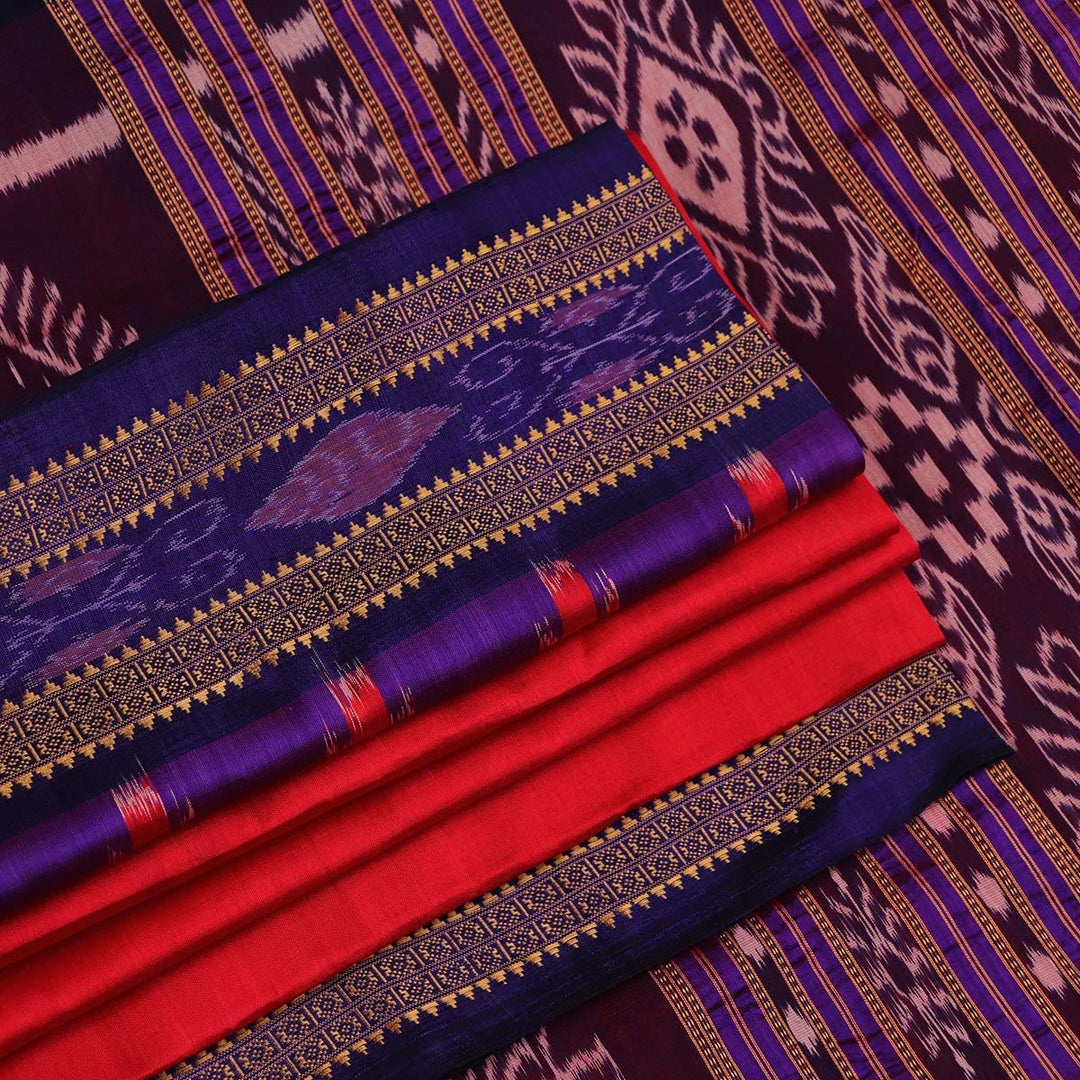 Sambalpuri Handloom Silk Saree - Luxurious Pata