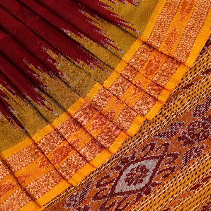 Sambalpuri Handloom Silk Saree - Luxurious Pata