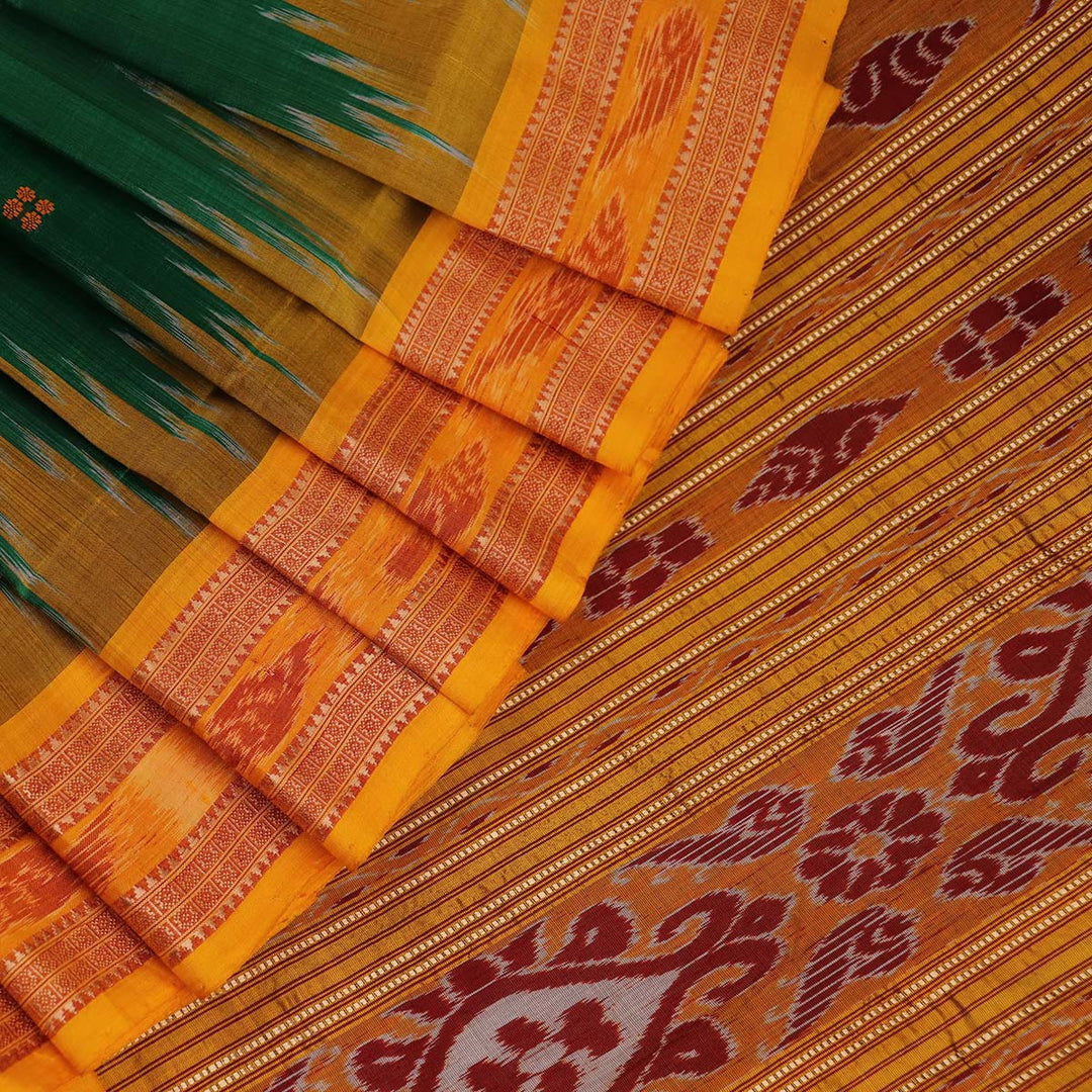 ସମ୍ବଲପୁରୀ ହ୍ୟାଣ୍ଡଲୁମ୍ ରେଶମ ସାରୀ - ବିଳାସପୂର୍ଣ୍ଣ ପାଟା |