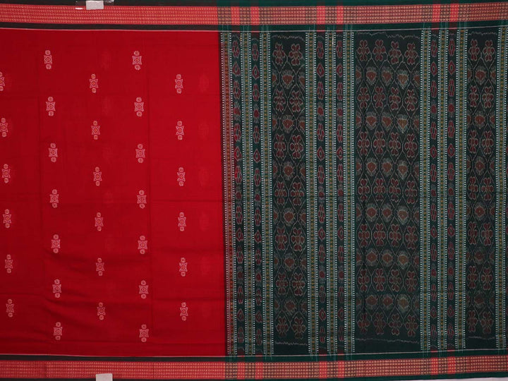 Handloom Bomkai Cotton Ikat Saree