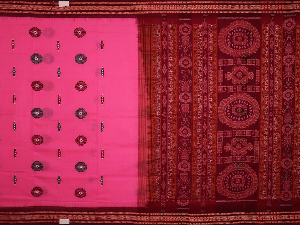 Handloom Bomkai Cotton Ikat Saree