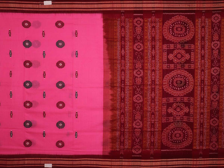 Handloom Bomkai Cotton Ikat Saree